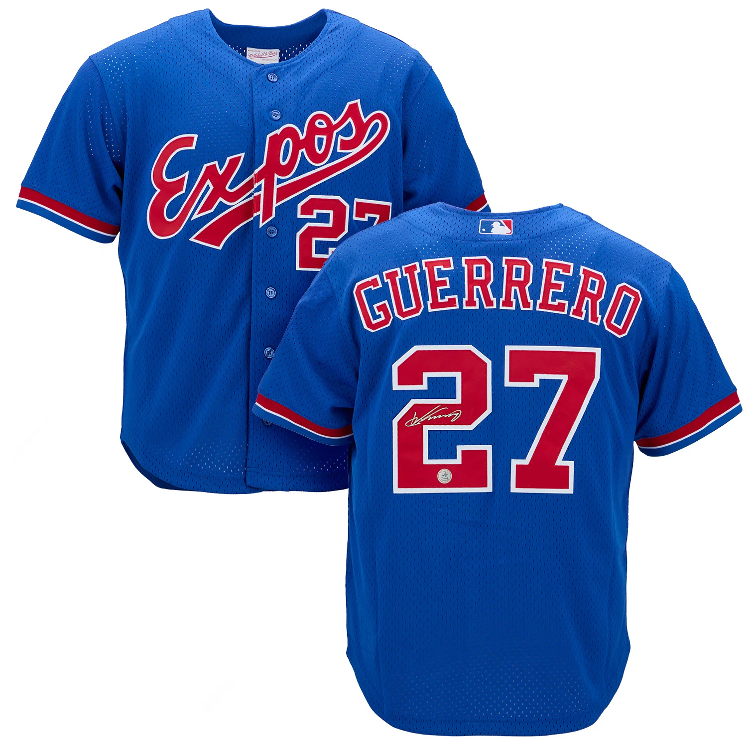 Vladimir Guerrero Sr Signed Montreal Expos Mitchell & Ness Throwback Jersey - Image 3