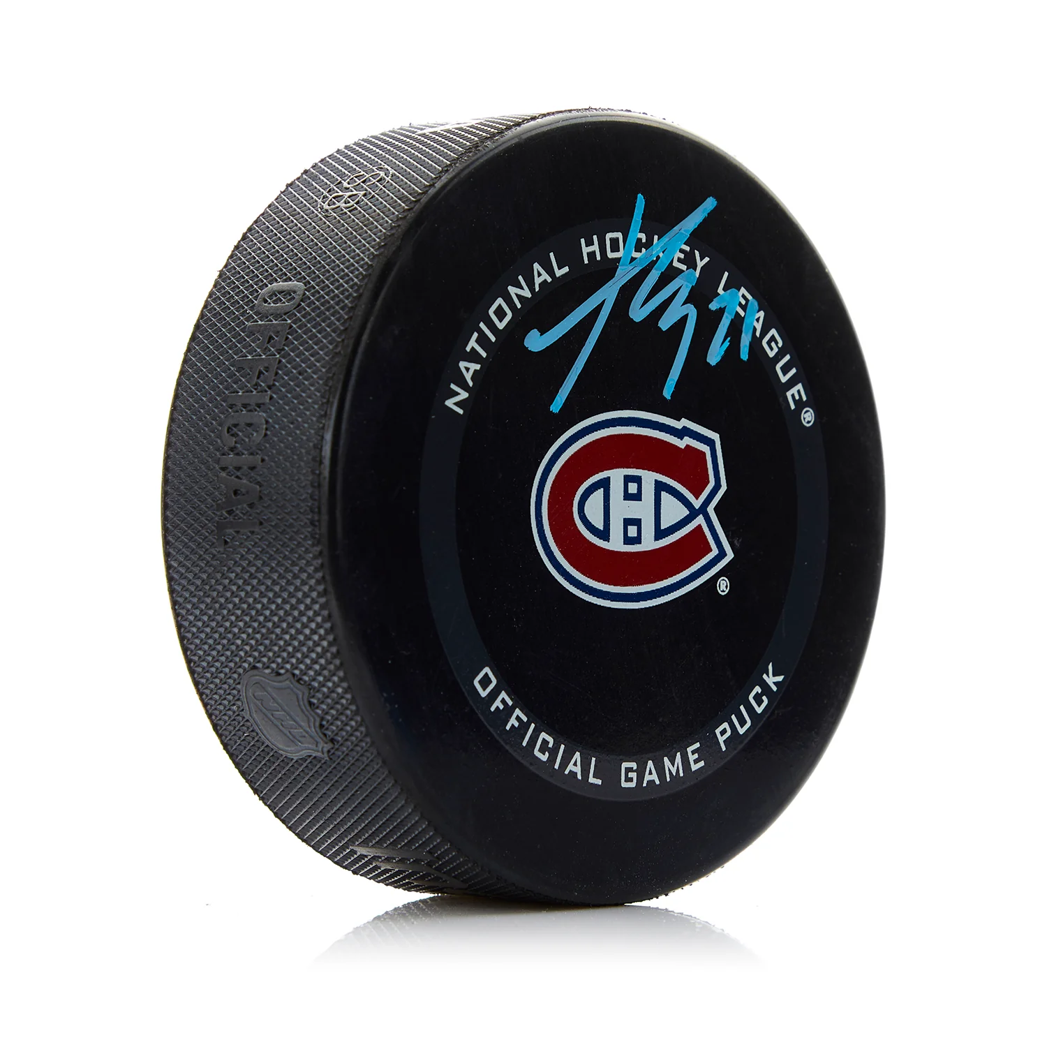 Kaiden Guhle Signed Montreal Canadiens Official Game Puck