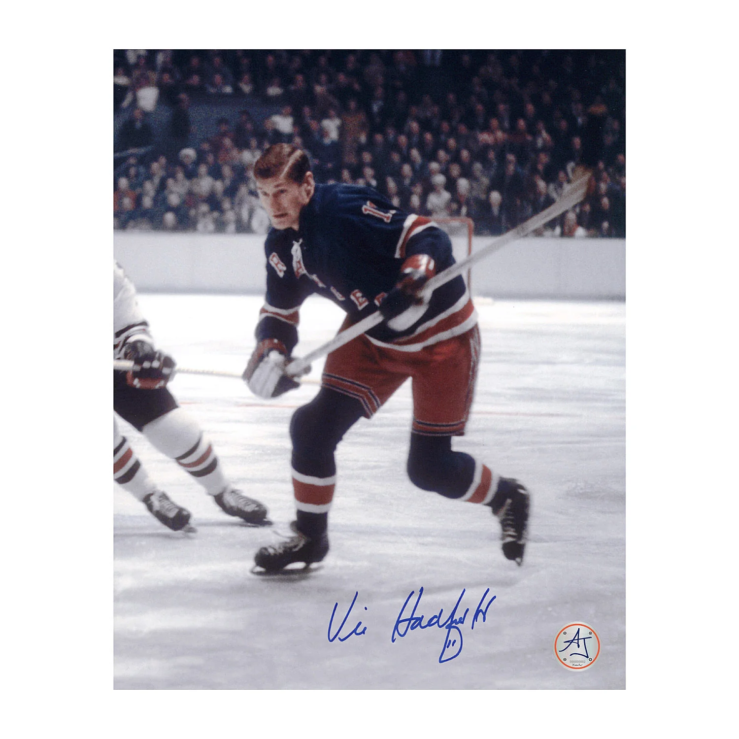 Vic Hadfield Signed New York Rangers Hockey 8x10 Photo