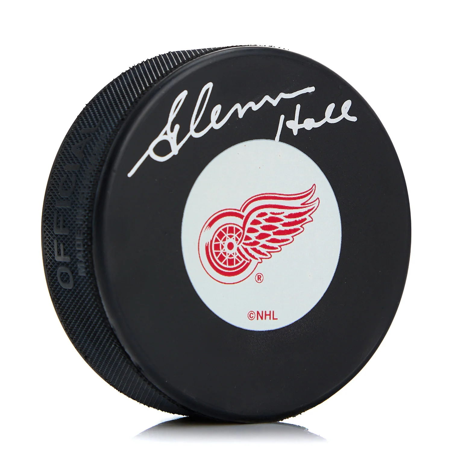 Glenn Hall Detroit Red Wings Autographed Hockey Puck