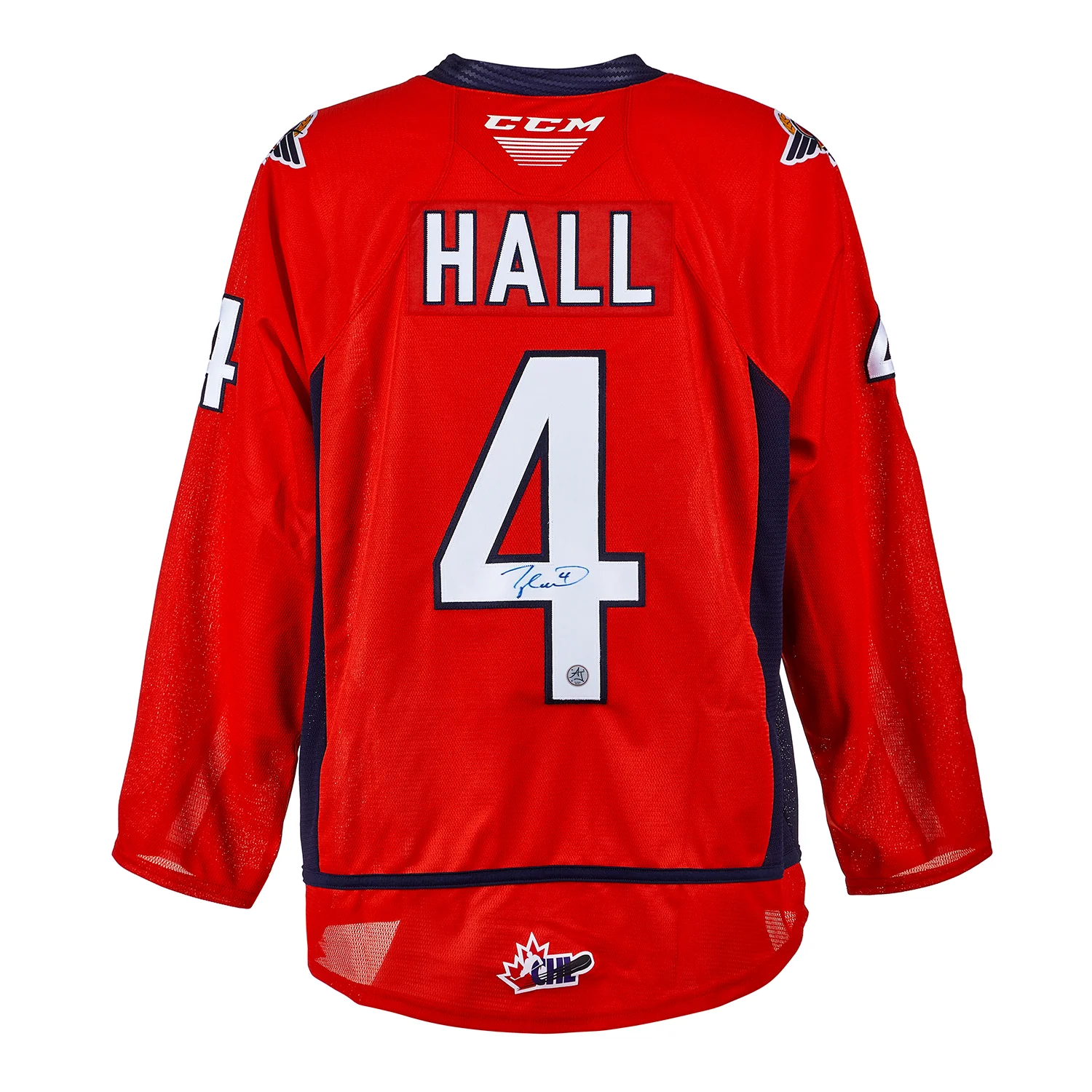 Taylor Hall Windsor Spitfires Autographed CHL Hockey Jersey