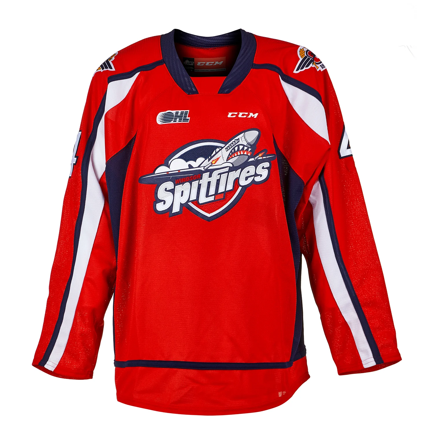Taylor Hall Windsor Spitfires Autographed CHL Hockey Jersey - Image 2