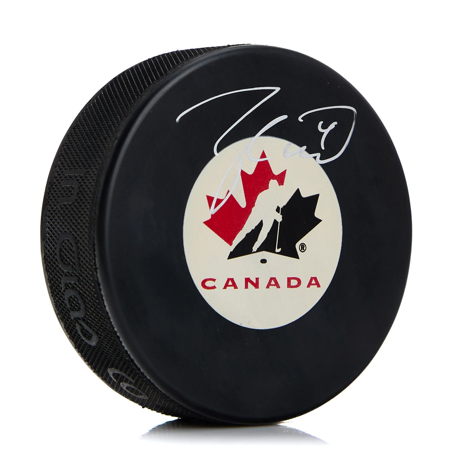 Taylor Hall Team Canada Autographed Hockey Puck
