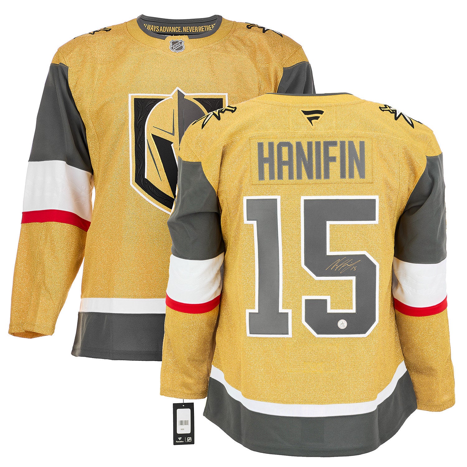 Noah Hanifin Autographed Vegas Golden Knights Fanatics Premium Jersey - Image 3