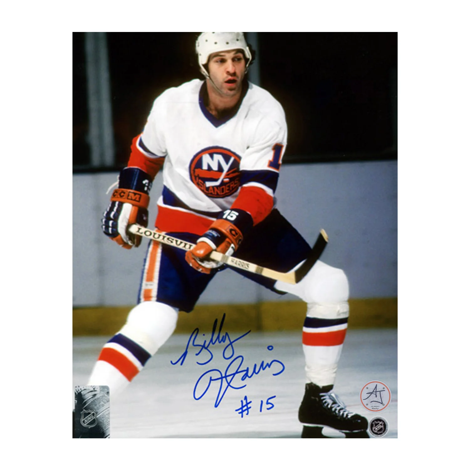 Billy Harris Autographed New York Islanders Hockey 8x10 Photo