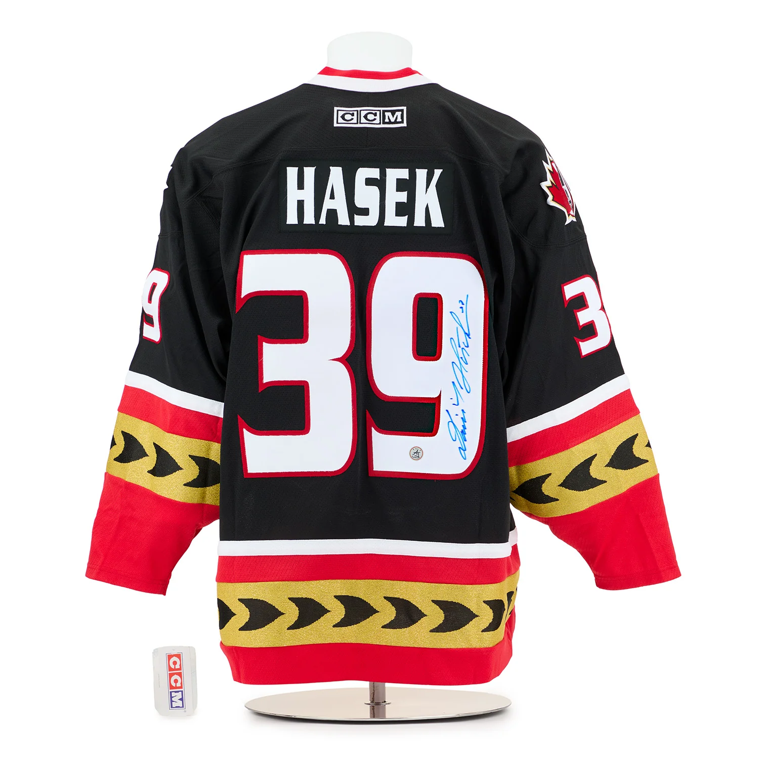Dominik Hasek Autographed Ottawa Senators Vintage CCM Jersey