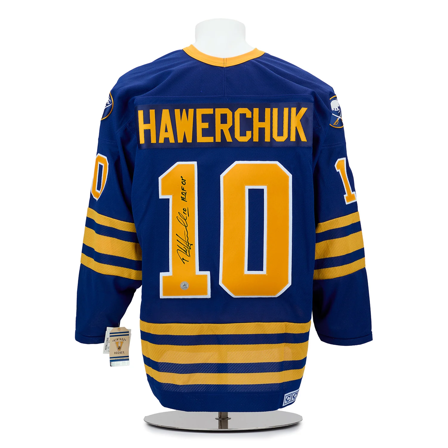 Dale Hawerchuk Autographed Buffalo Sabres Vintage CCM Jersey