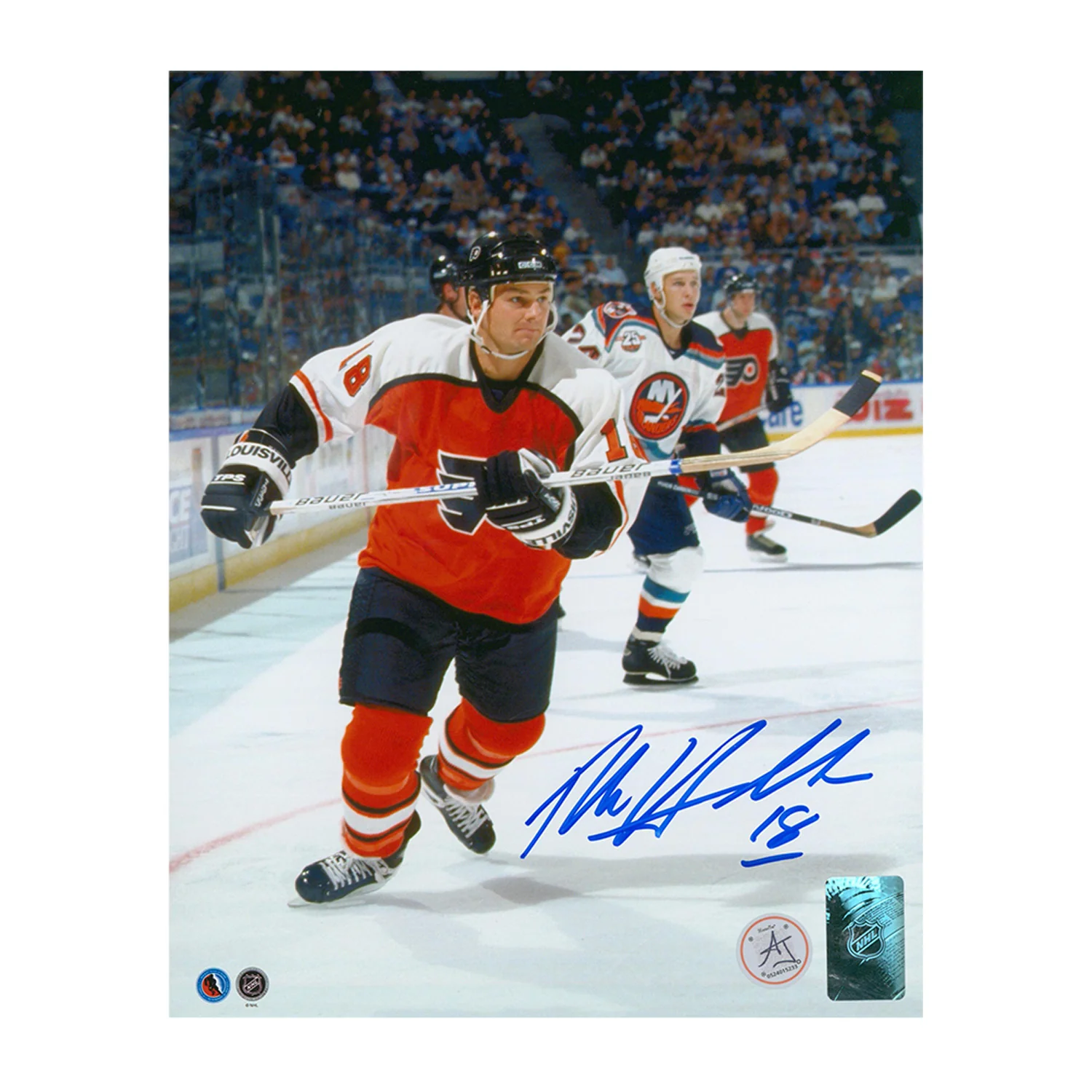 Dale Hawerchuk Autographed Philadelphia Flyers Hockey 8x10 Photo