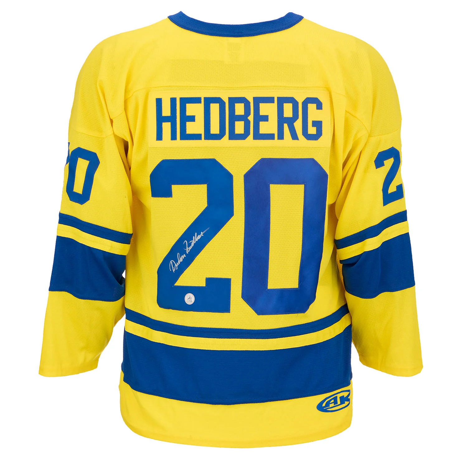 Anders Hedberg Signed Team Sweden Custom Hockey Nation Jersey