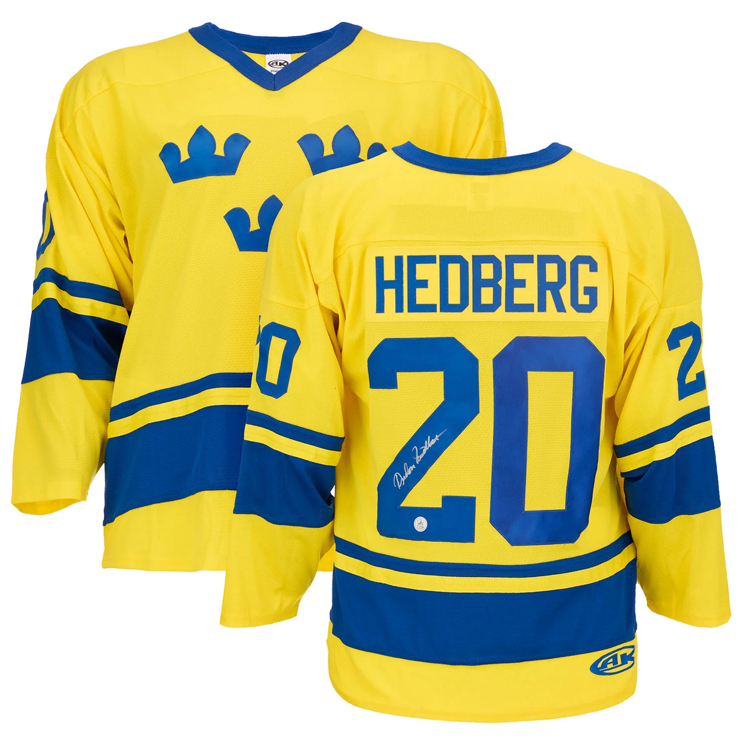 Anders Hedberg Signed Team Sweden Custom Hockey Nation Jersey - Image 3
