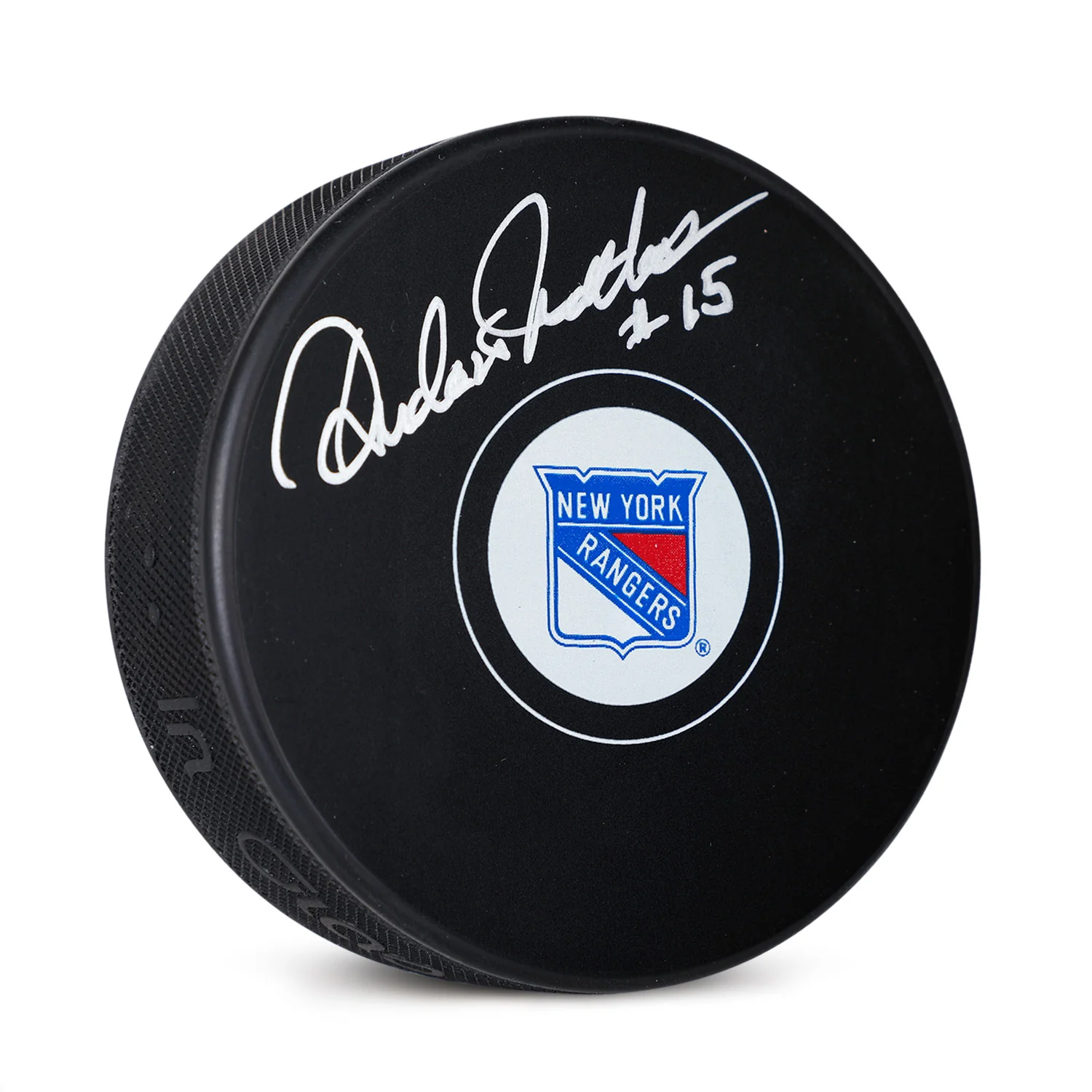 Anders Hedberg Autographed New York Rangers Hockey Puck