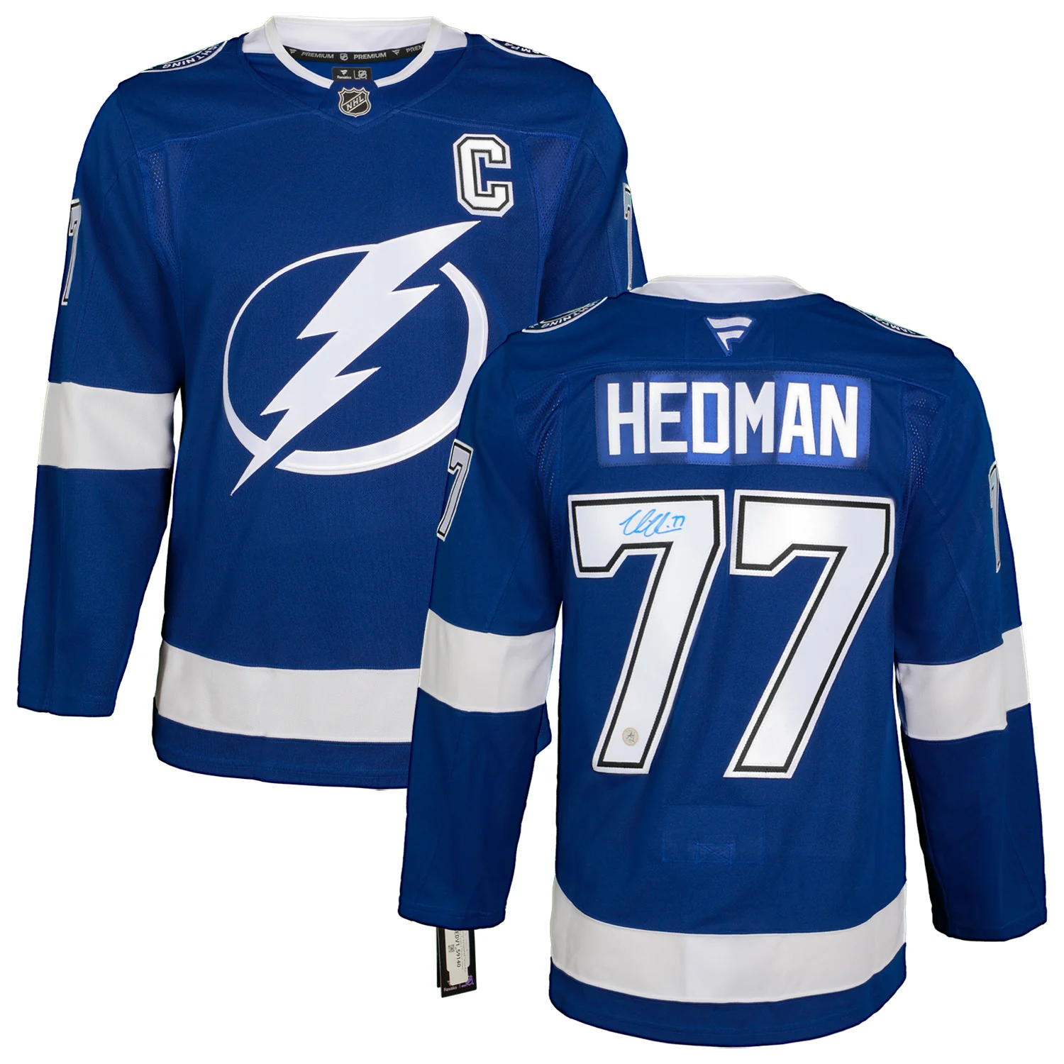 Victor Hedman Autographed Tampa Bay Lightning Fanatics Premium Jersey - Image 3