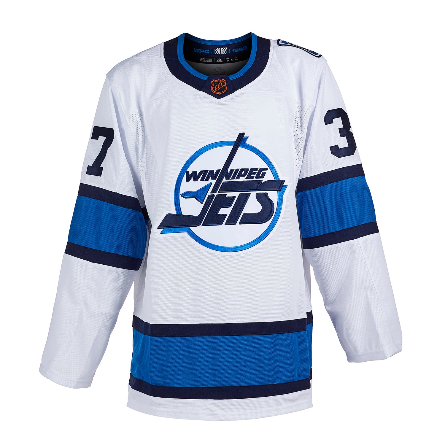 Connor Hellebuyck Signed Winnipeg Jets Reverse Retro 2.0 adidas Jersey - Image 2