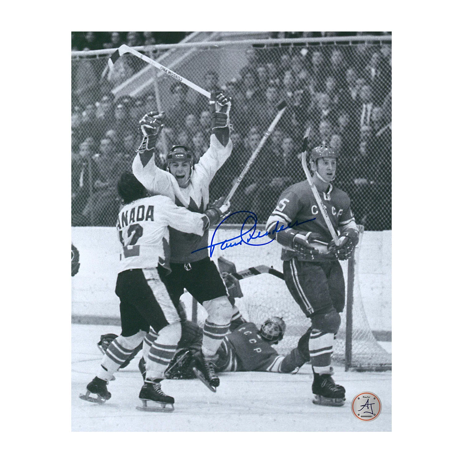 Paul Henderson Autographed Team Canada Summit Series Winning Goal 8x10 Photo
