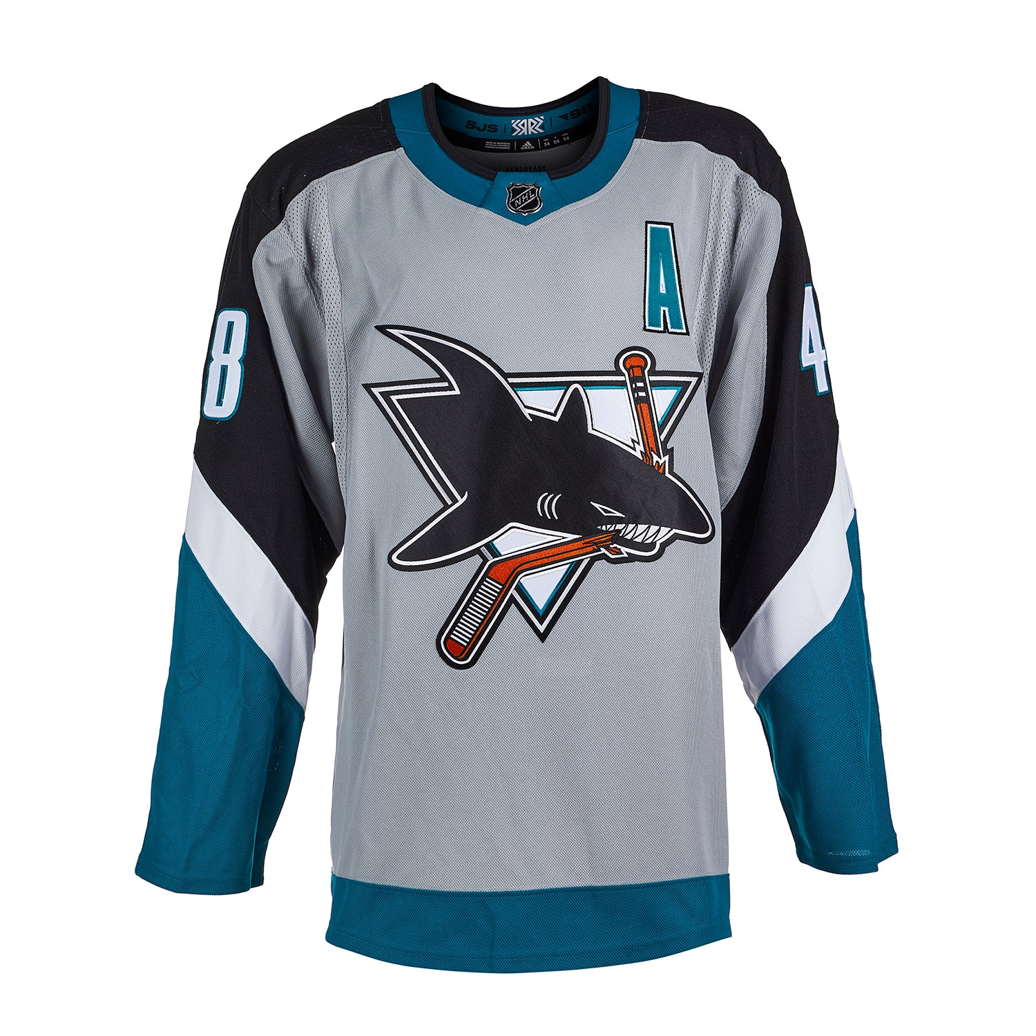 Tomas Hertl Signed San Jose Sharks Reverse Retro adidas Jersey - Image 2