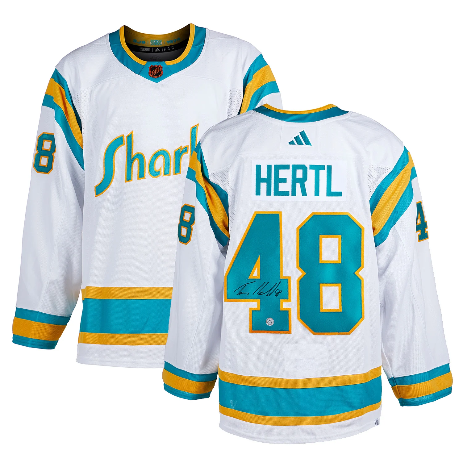Tomas Hertl Signed San Jose Sharks Reverse Retro 2.0 adidas Jersey - Image 3
