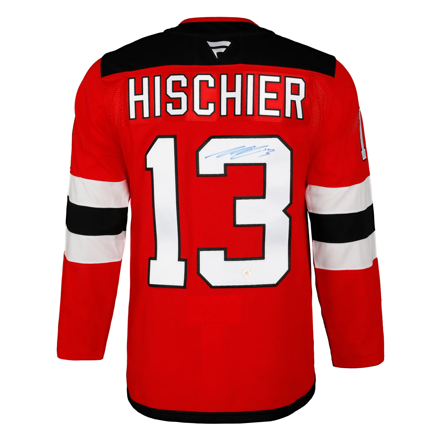 Nico Hischier Autographed New Jersey Devils Fanatics Premium Jersey