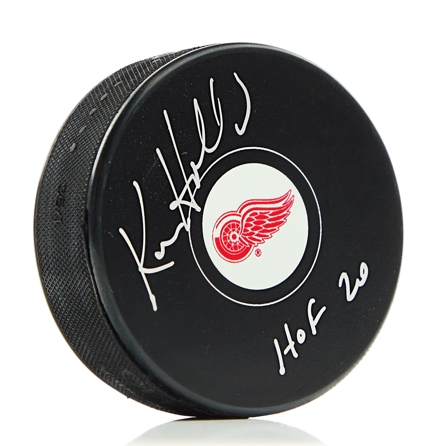 Ken Holland Signed Detroit Red Wings Hockey Puck with HOF Note