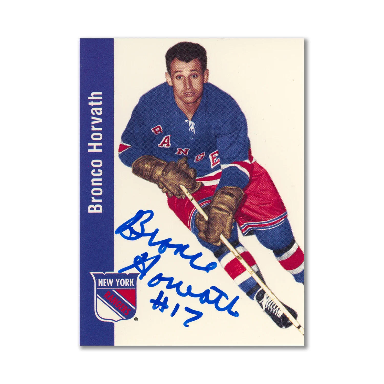 Autographed 1994 Parkhurst Missing Link #105 Bronco Horvath Hockey Card