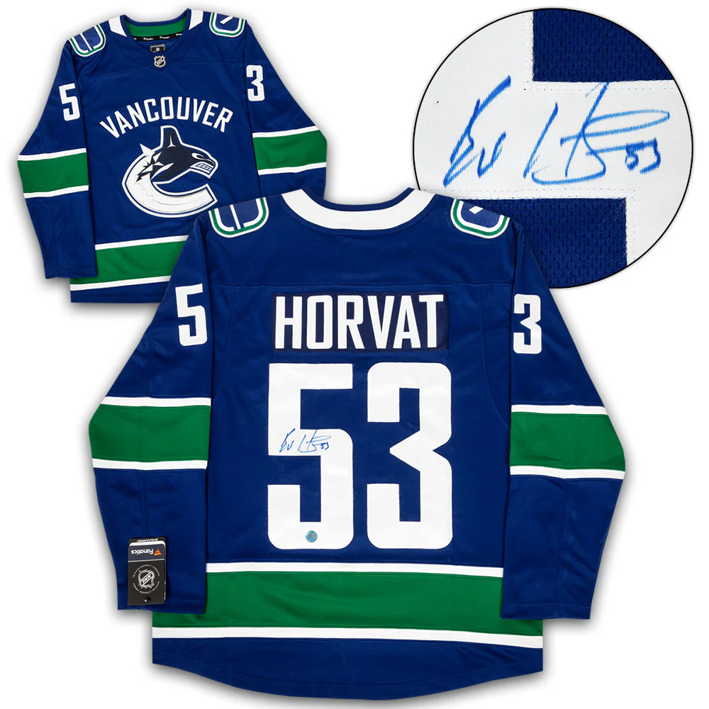 Bo Horvat Signed Vancouver Canucks Fanatics Breakaway Jersey