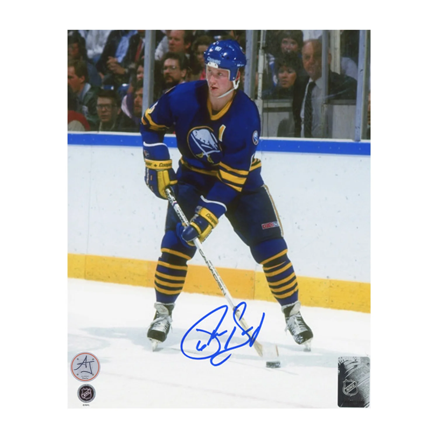 Phil Housley Autographed Buffalo Sabres Game Action 8x10 Photo