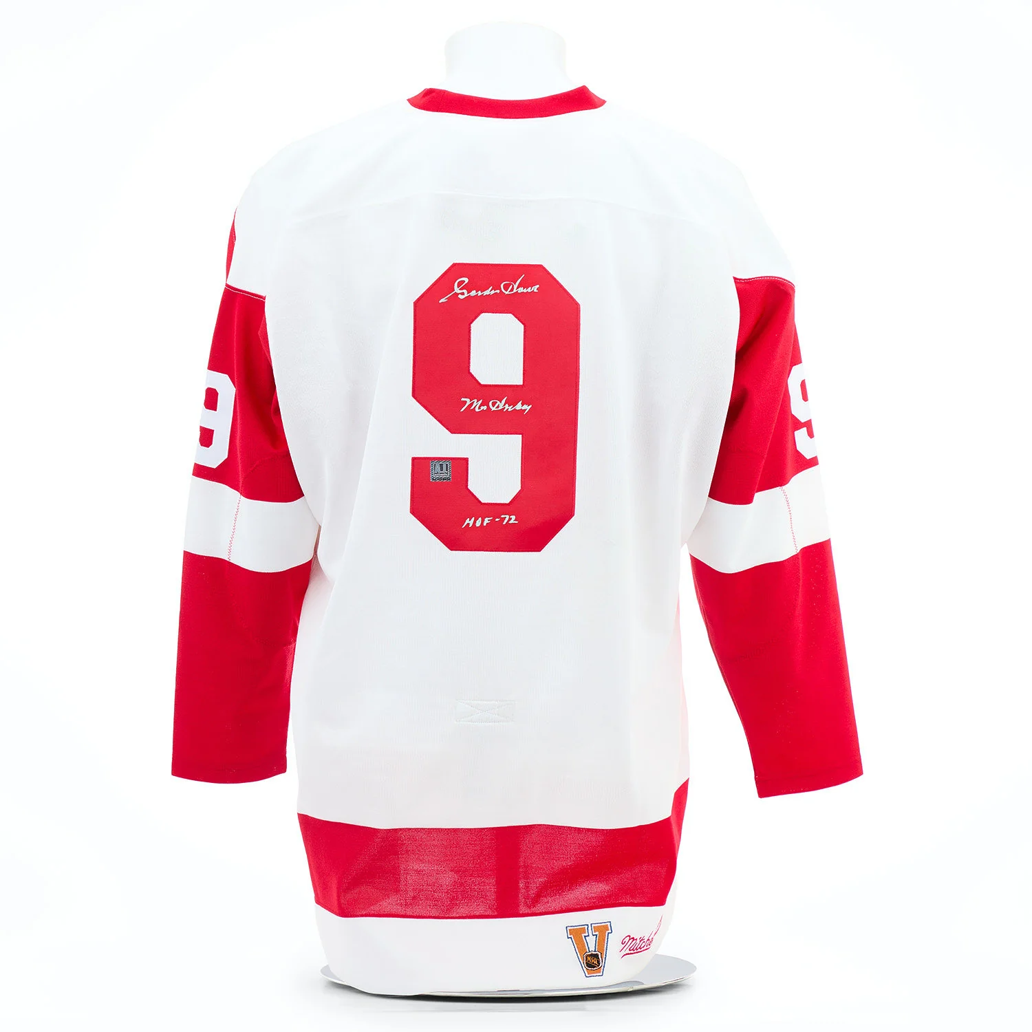 Gordie Howe Signed Detroit Red Wings Mitchell & Ness Throwback Jersey