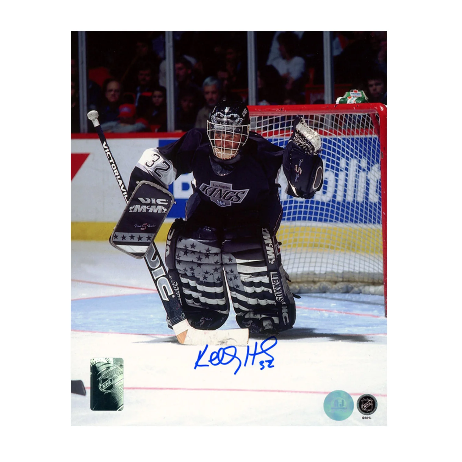 Kelly Hrudey Autographed Los Angeles Kings Goalie 8x10 Photo