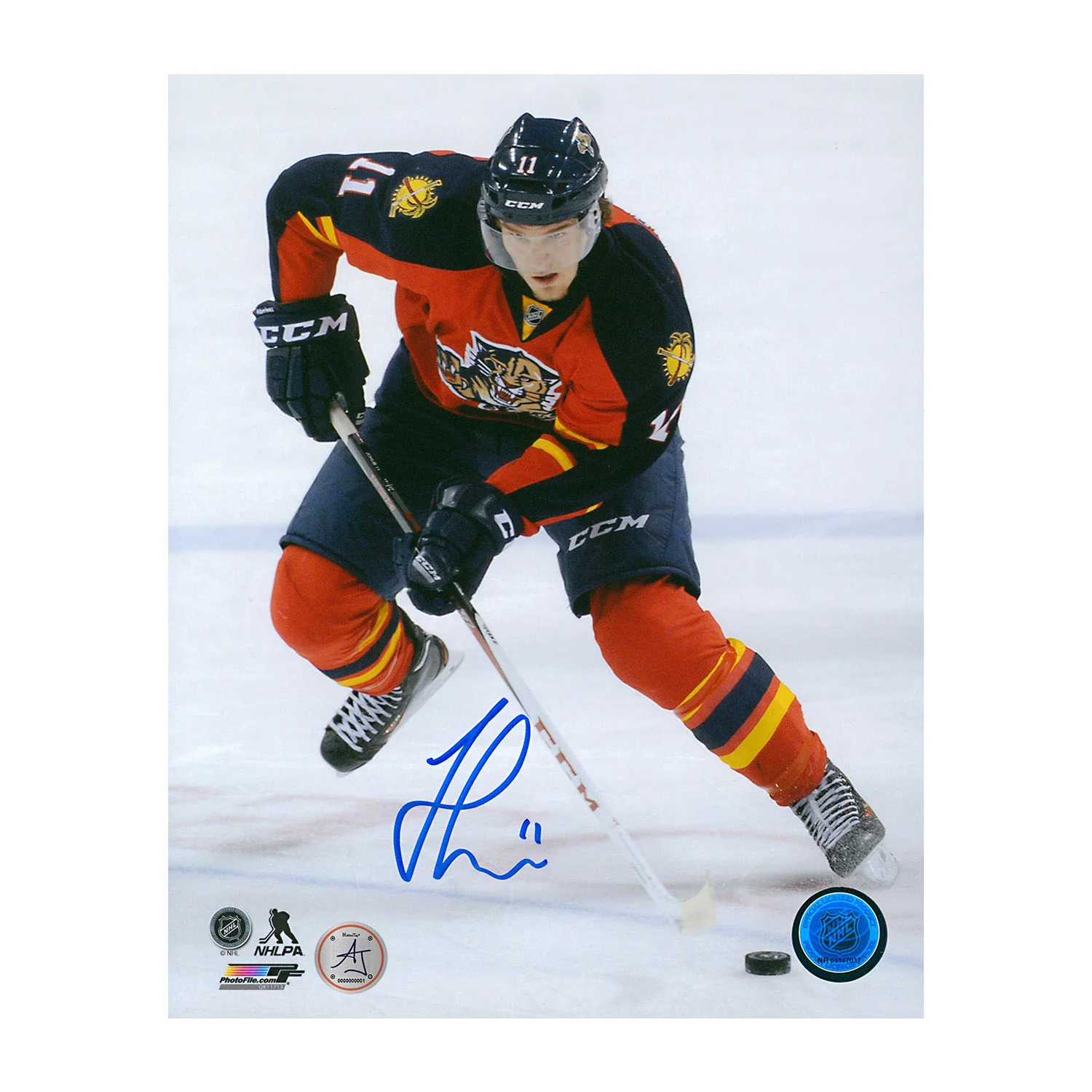 Jonathan Huberdeau Florida Panthers Signed Rookie 8x10 Photo