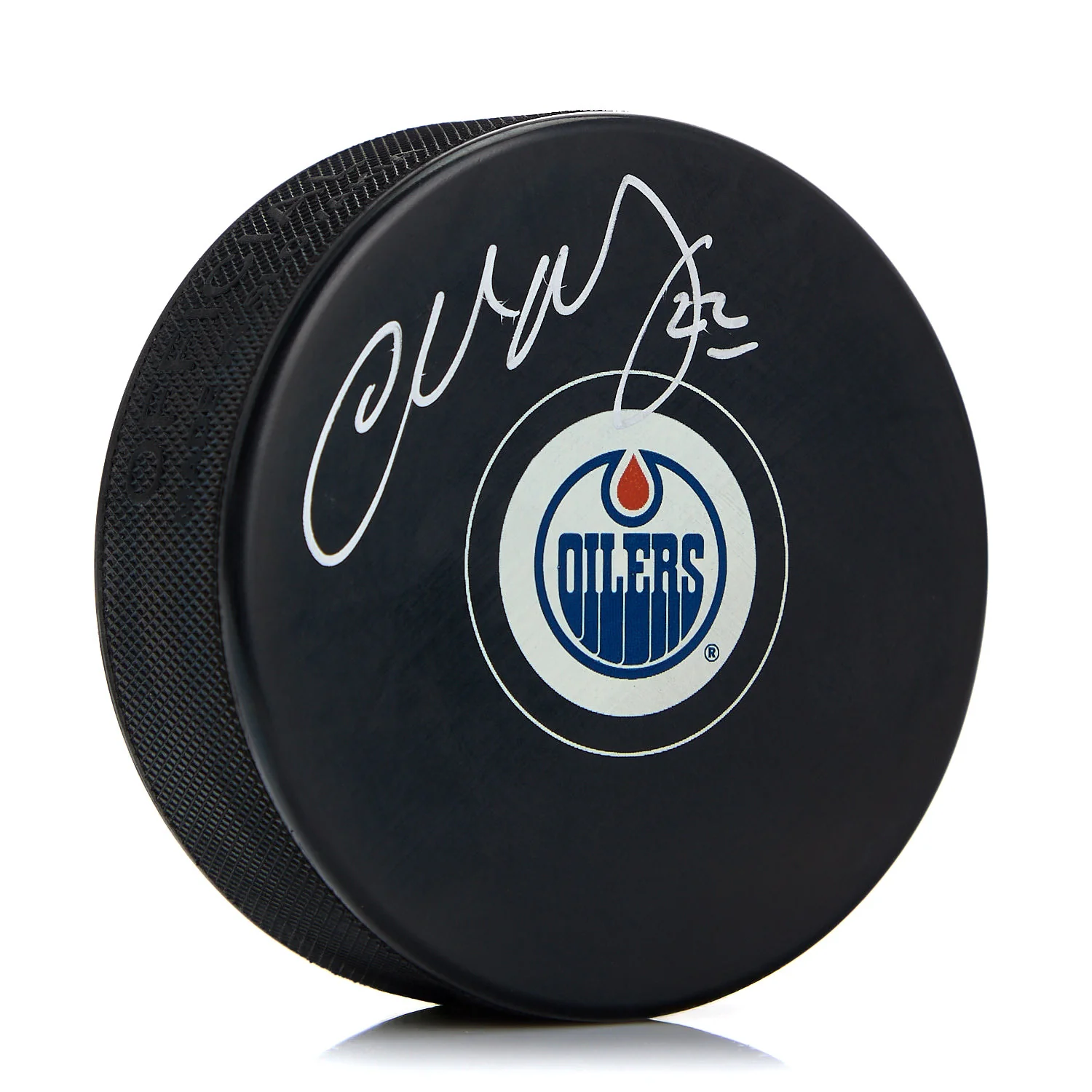 Charlie Huddy Edmonton Oilers Autographed Hockey Puck