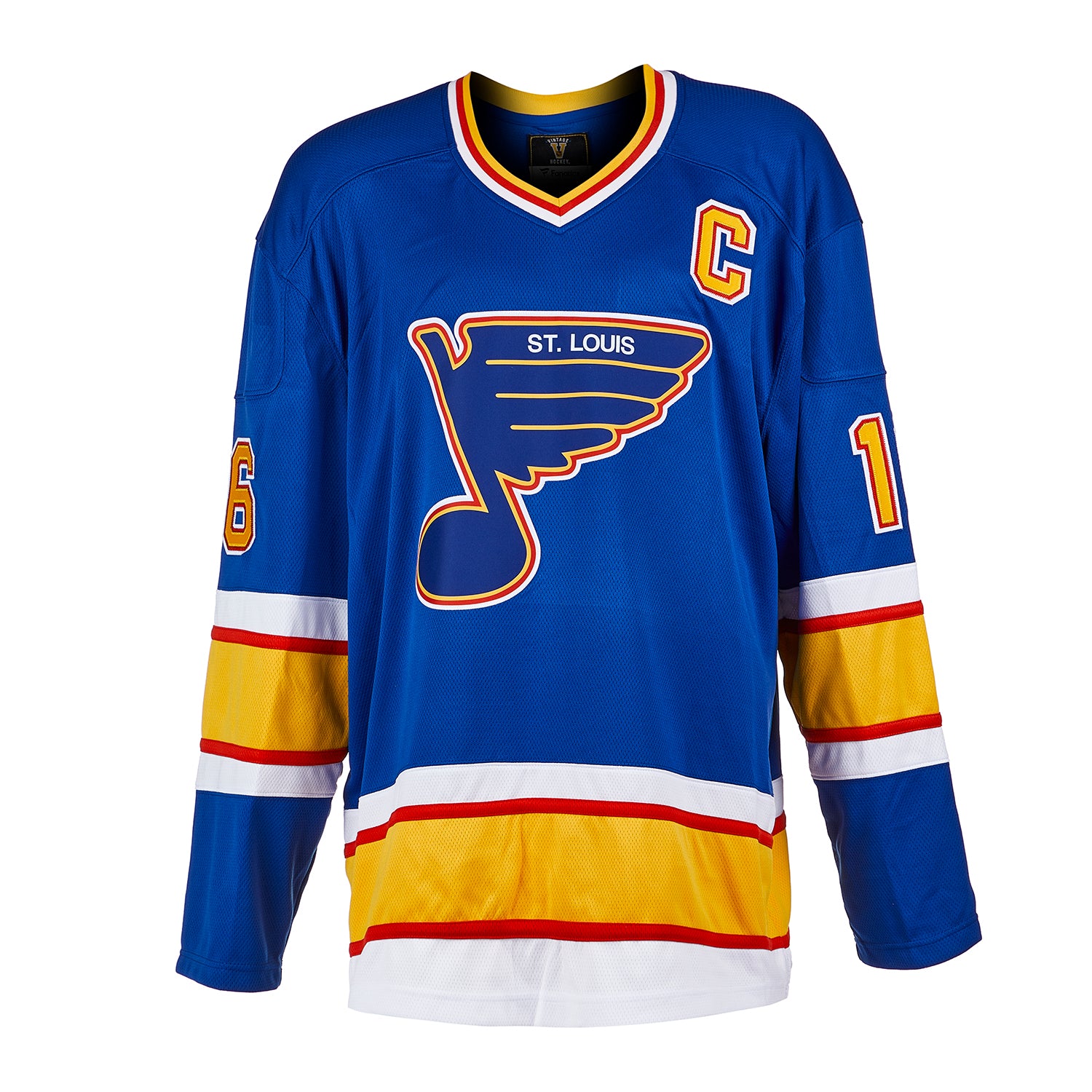 Brett Hull Autographed St Louis Blues Throwback Breakaway Jersey - Image 2