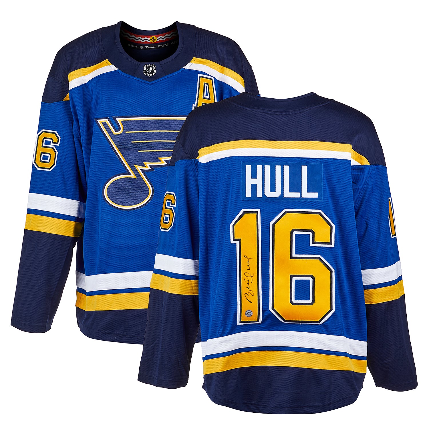 Brett Hull Autographed St Louis Blues Fanatics Breakaway Jersey - Image 3