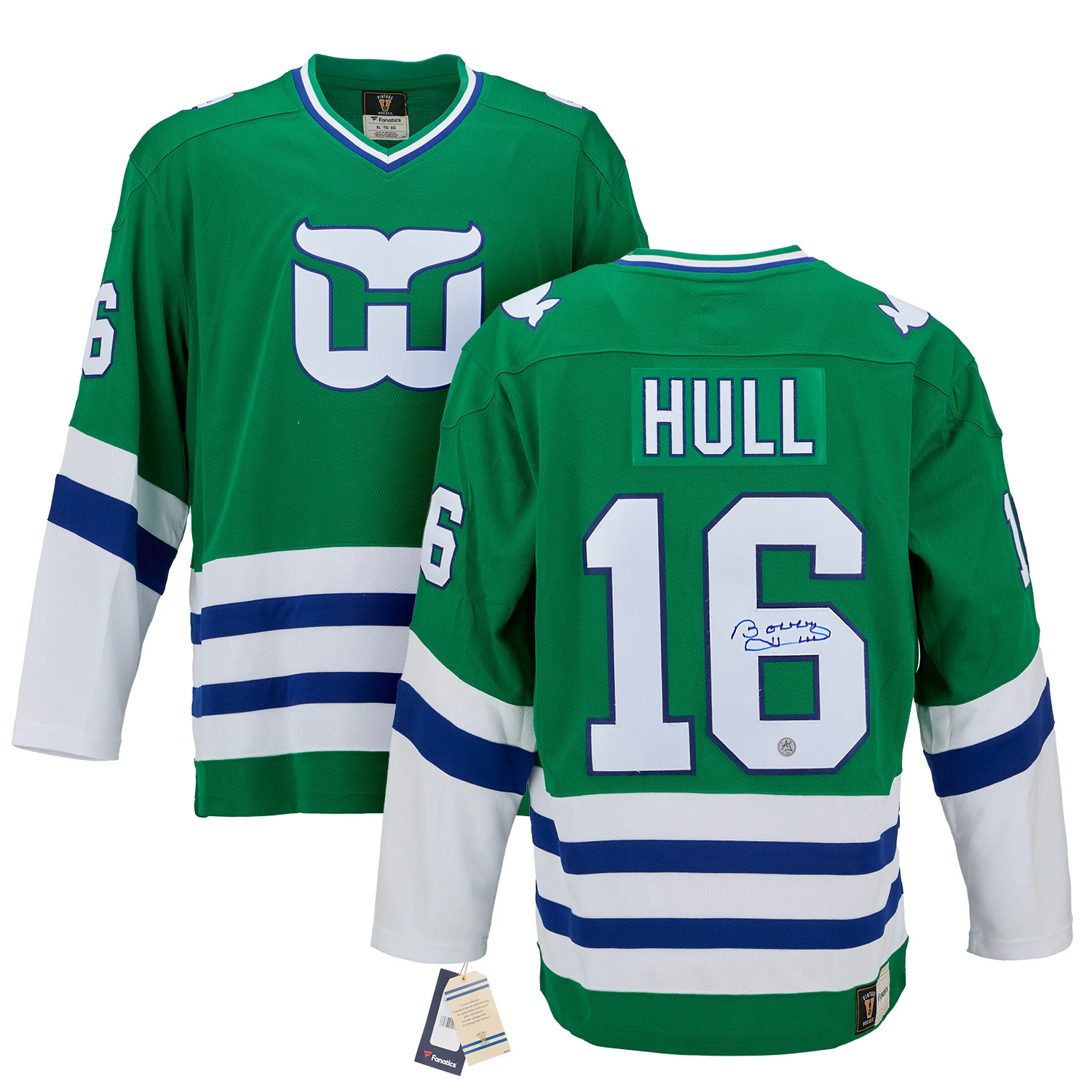 Bobby Hull Signed Hartford Whalers Throwback Breakaway Jersey - Image 3