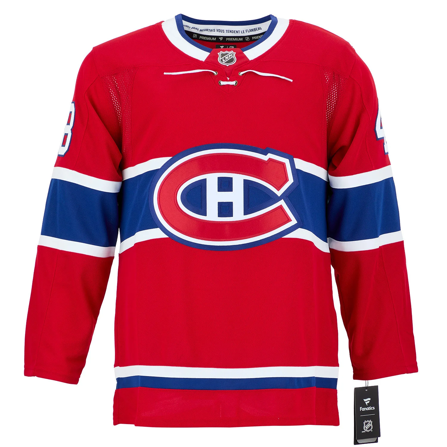Lane Hutson Autographed Montreal Canadiens Fanatics Premium Jersey - Image 2