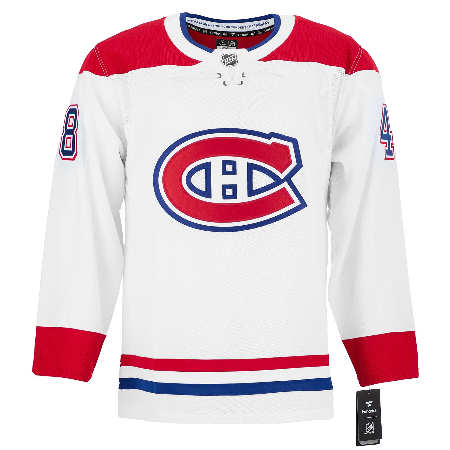 Lane Hutson Signed Montreal Canadiens White Fanatics Premium Jersey - Image 2