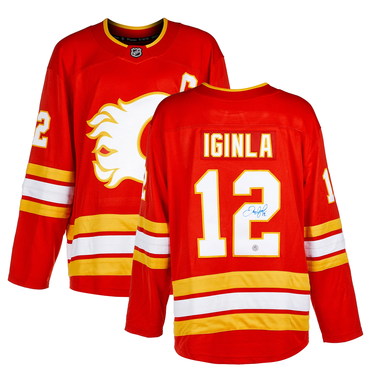 Jarome Iginla Signed Calgary Flames Fanatics Breakaway Jersey - Image 3