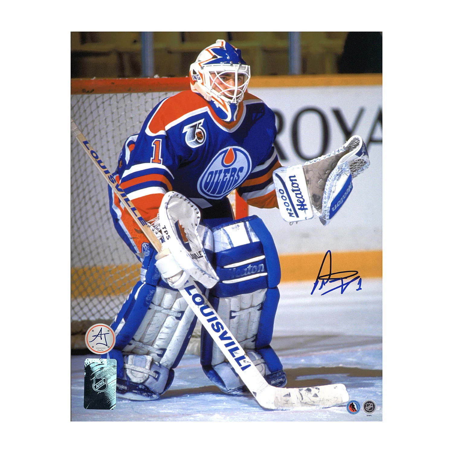 Peter Ing Edmonton Oilers Autographed Goalie 8x10 Photo