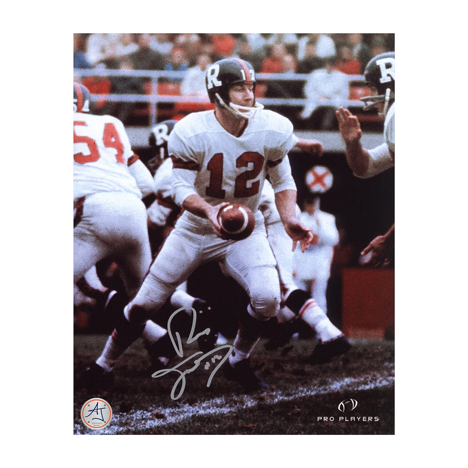 Russ Jackson Autographed Ottawa Rough Riders Football 8x10 Photo