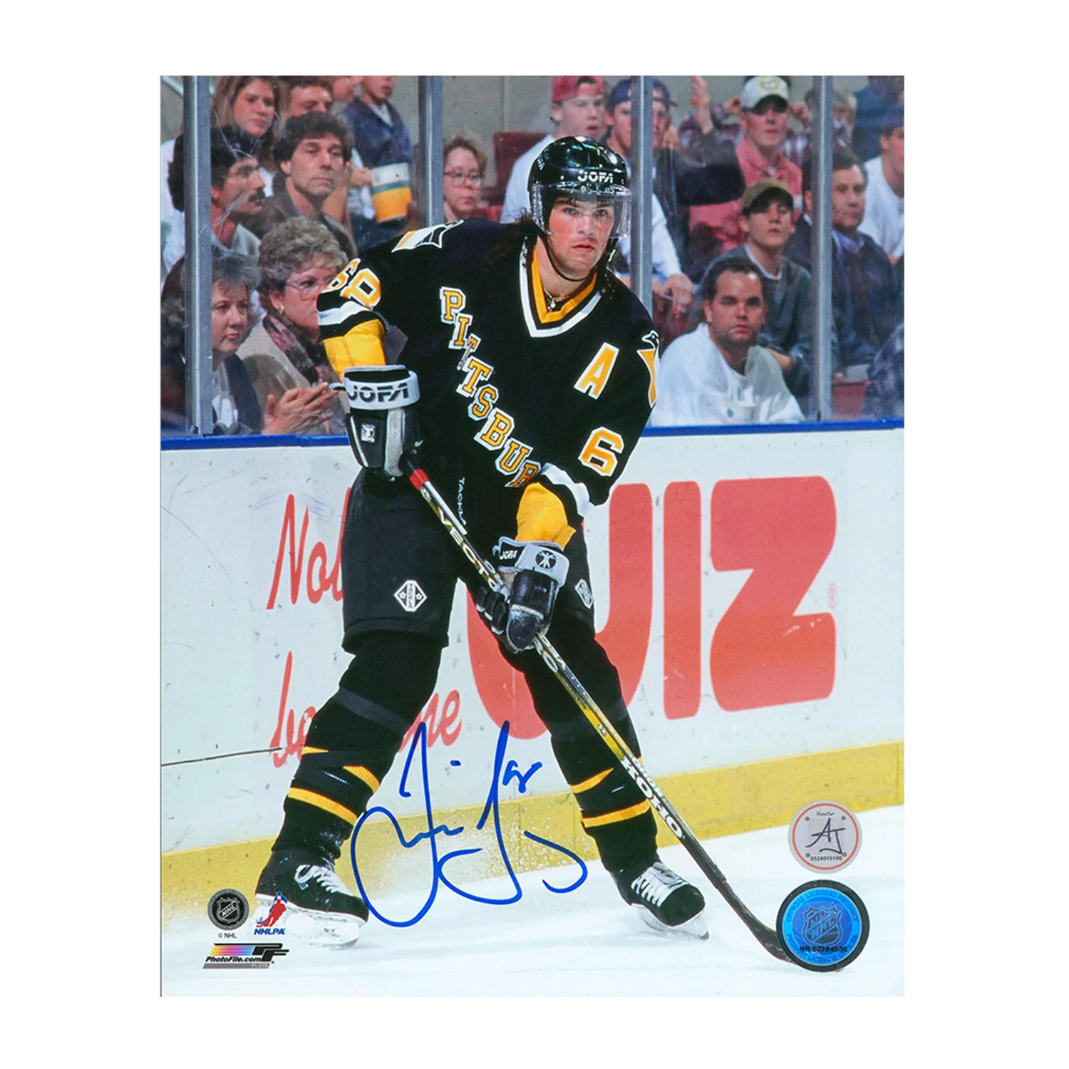 Jaromir Jagr Autographed Pittsburgh Penguins Playmaker 8x10 Photo