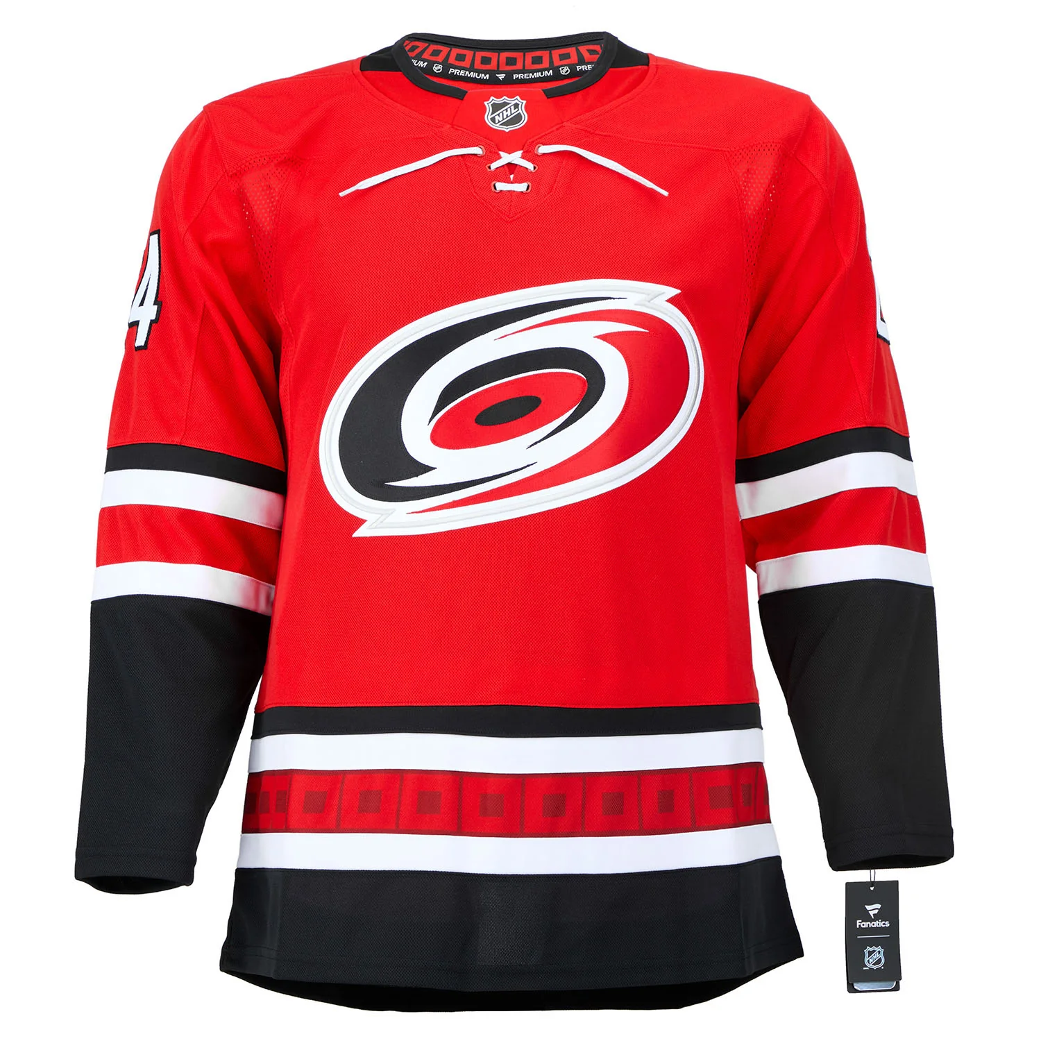 Seth Jarvis Signed Carolina Hurricanes Alt Red Fanatics Premium Jersey - Image 2