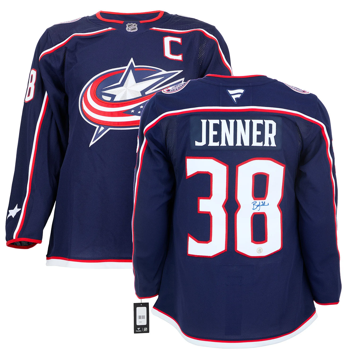 Boone Jenner Autographed Columbus Blue Jackets Fanatics Premium Jersey - Image 3