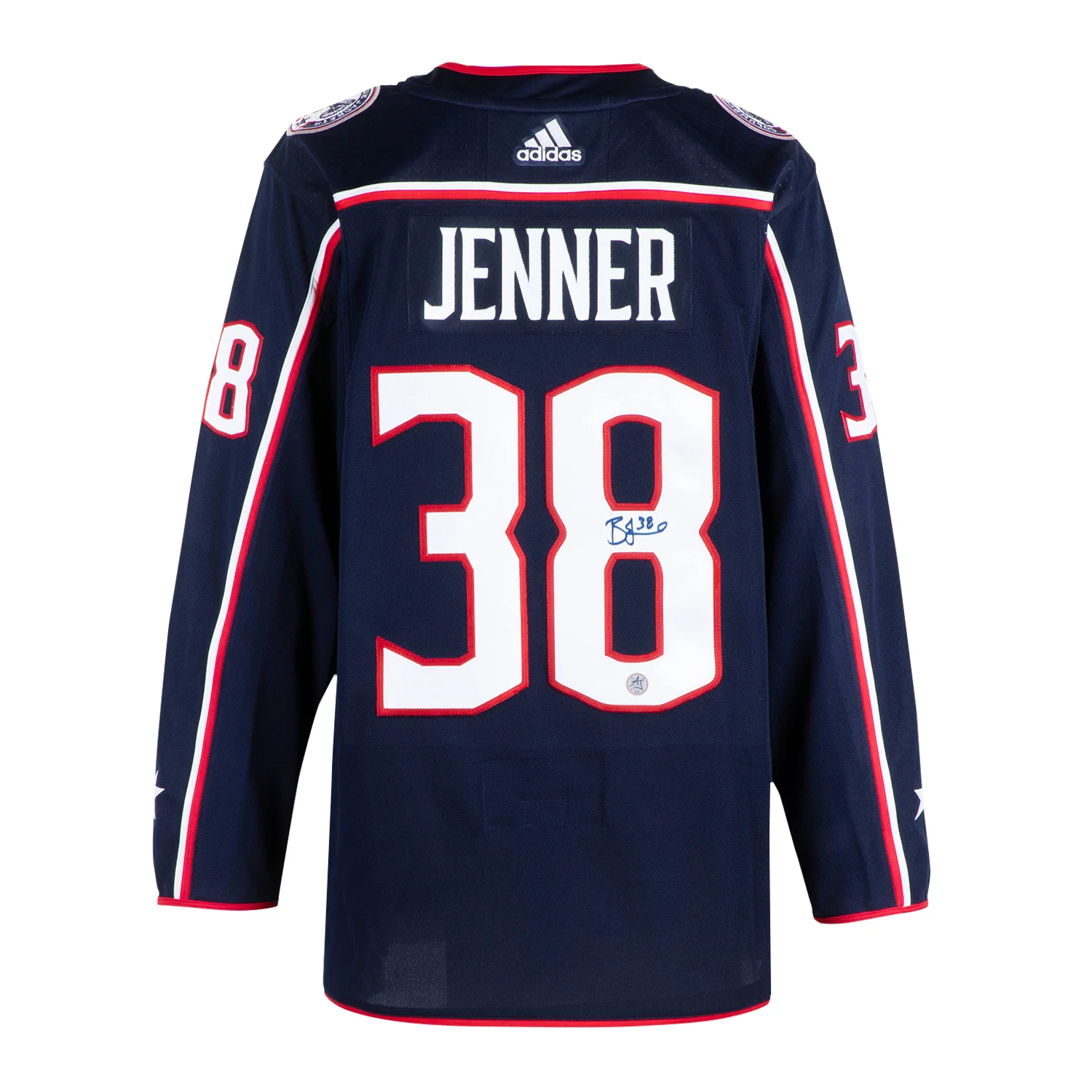 Boone Jenner Autographed Columbus Blue Jackets adidas Jersey