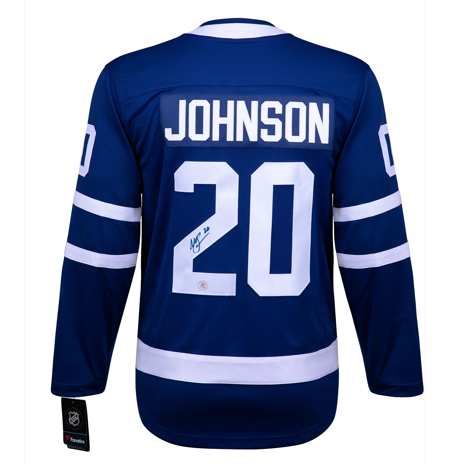 Mike Johnson Autographed Toronto Maple Leafs Blue Fanatics Jersey