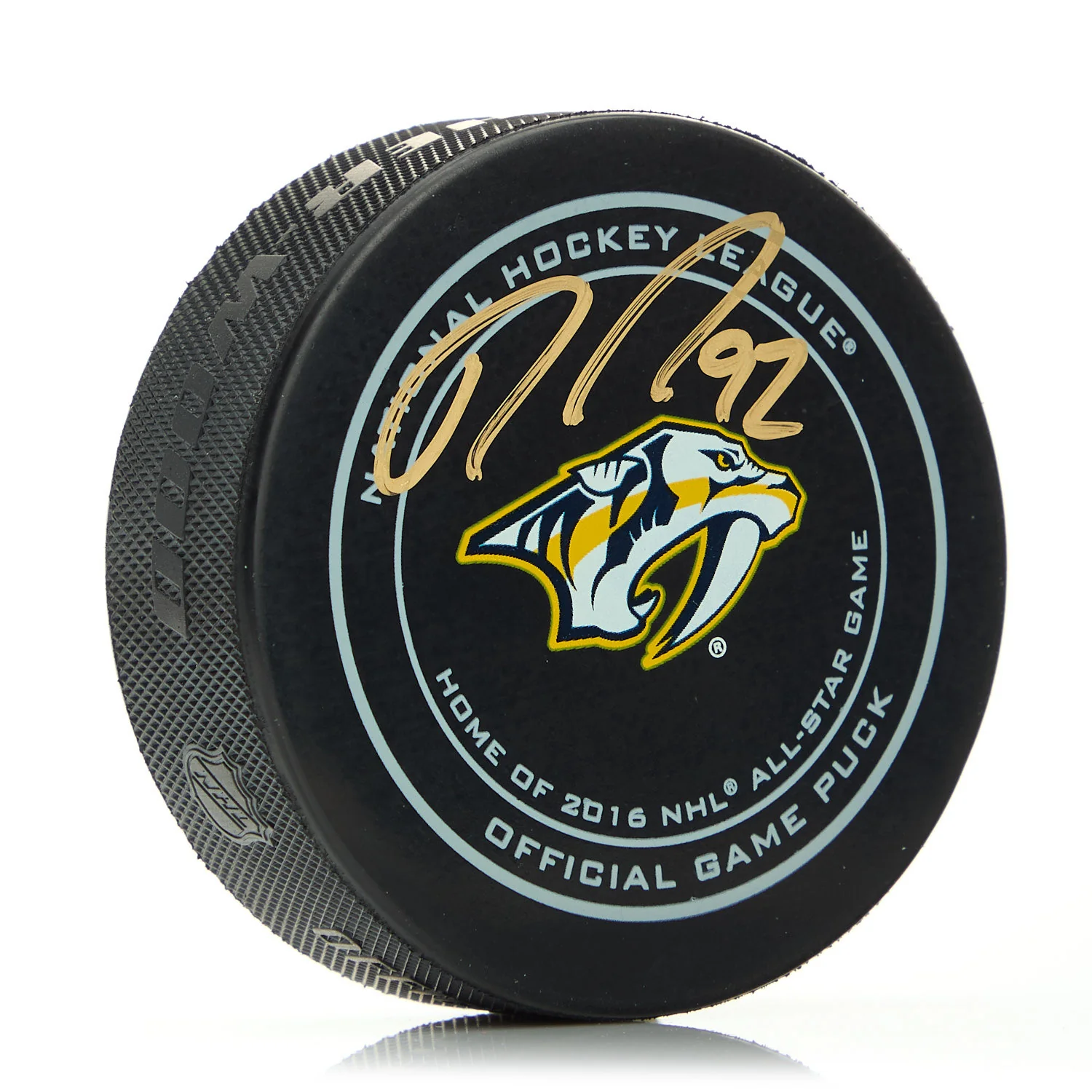 Ryan Johansen Nashville Predators Autographed Official Game Puck