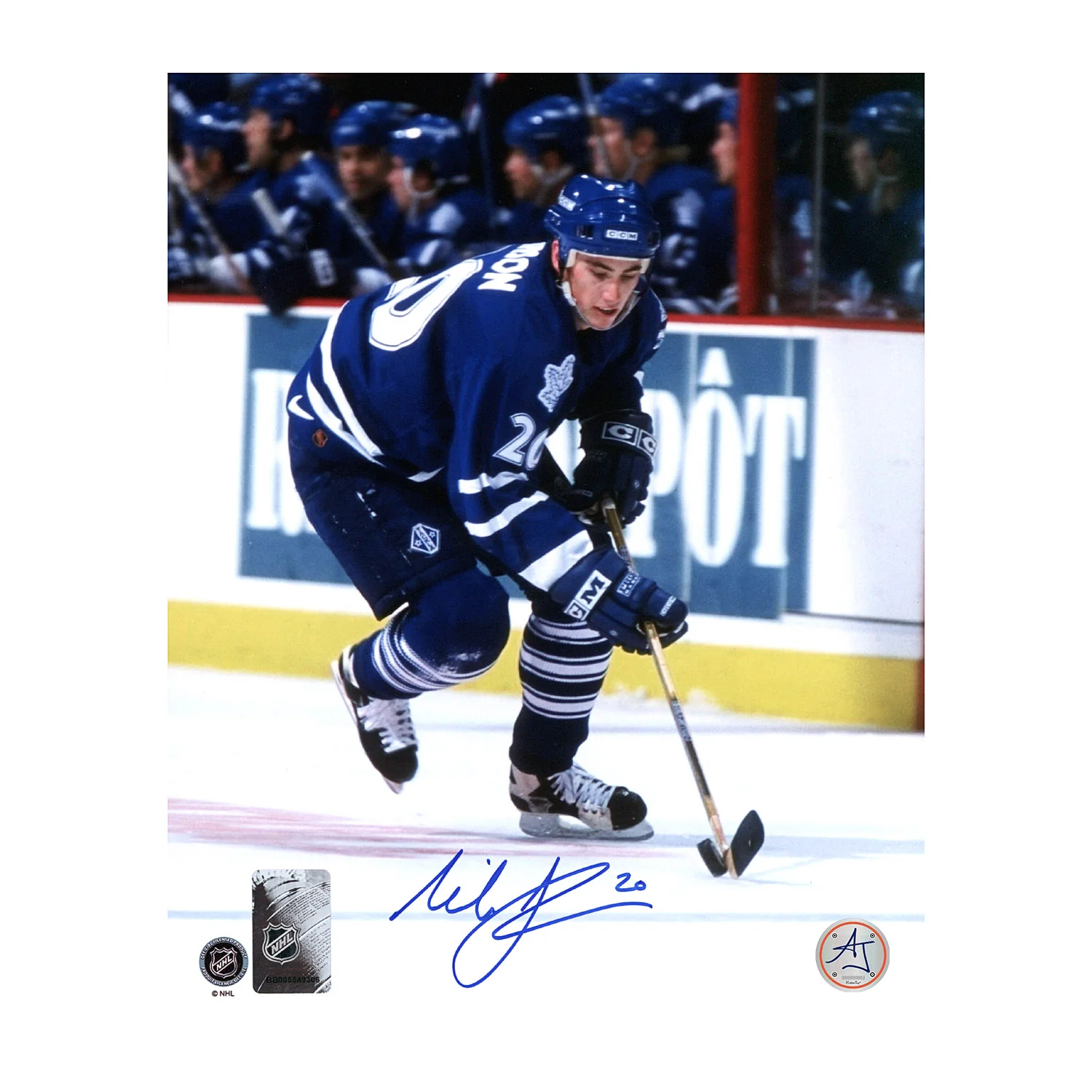 Mike Johnson Autographed Toronto Maple Leafs Hockey 8x10 Photo