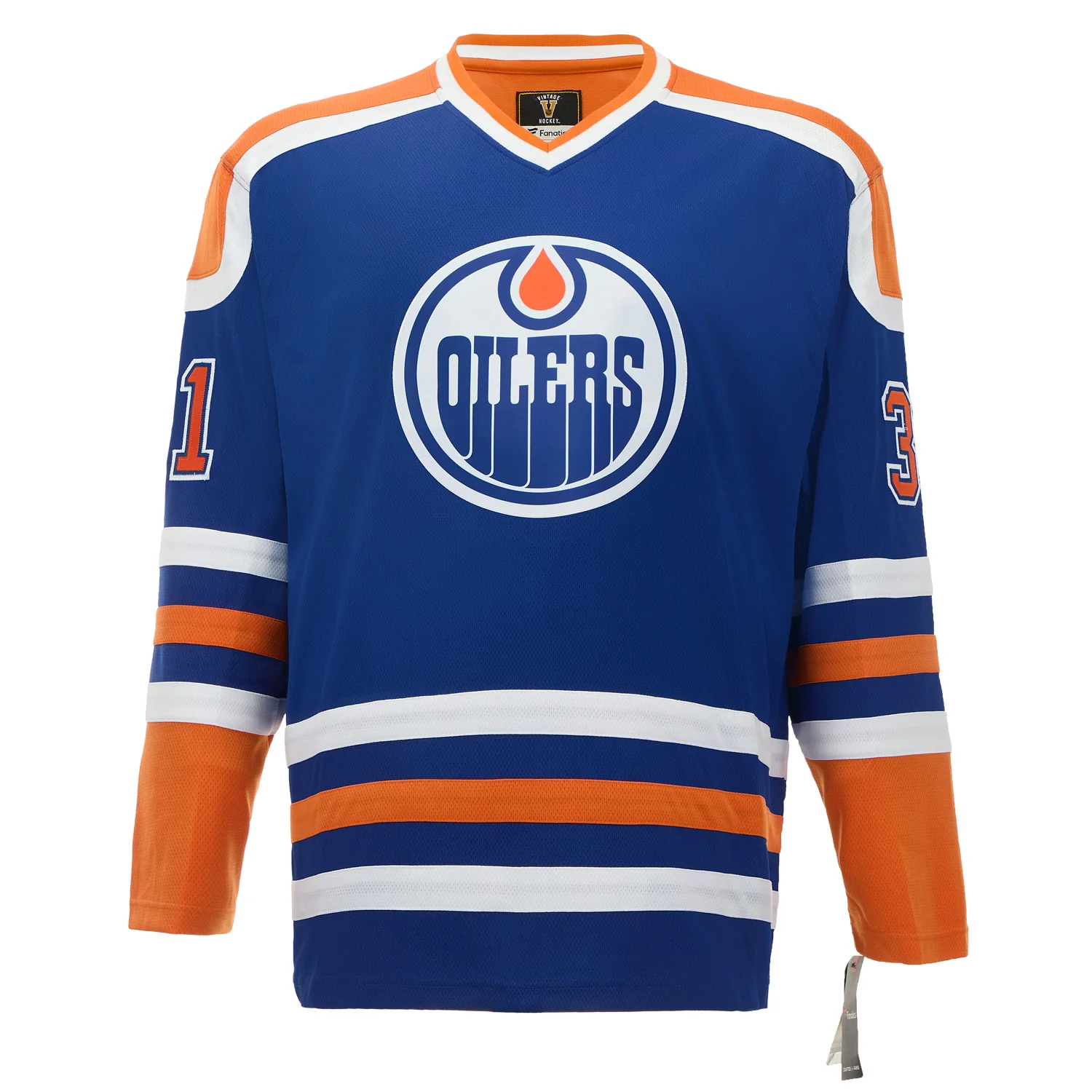Curtis Joseph Autographed Edmonton Oilers Fanatics Throwback Jersey - Image 2