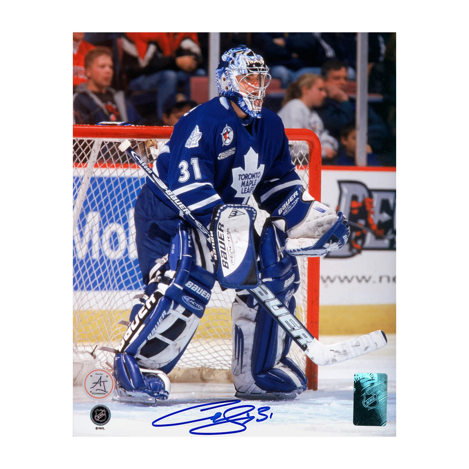 Curtis Joseph Autographed Toronto Maple Leafs Goalie 8x10 Photo