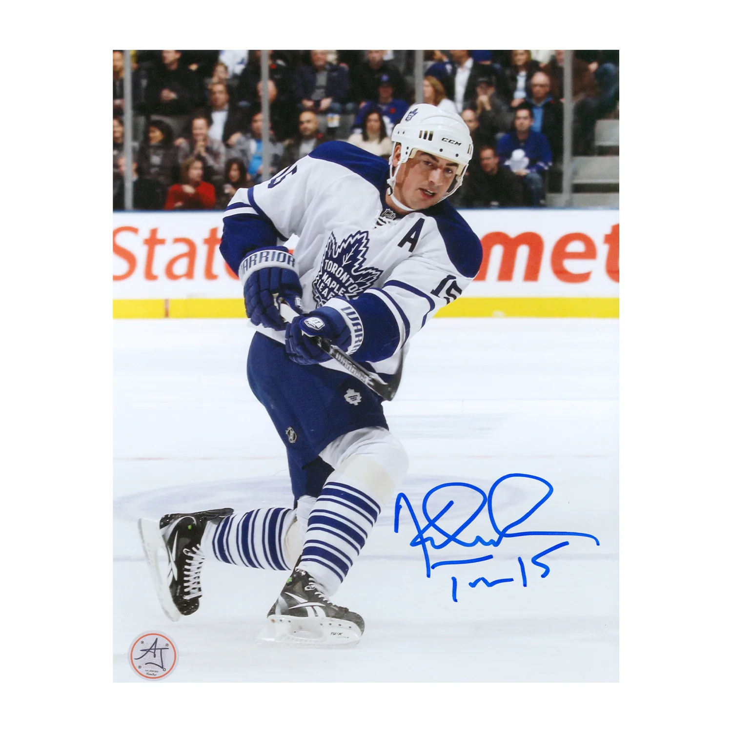 Tomas Kaberle Autographed Toronto Maple Leafs Slapshot 8x10 Photo