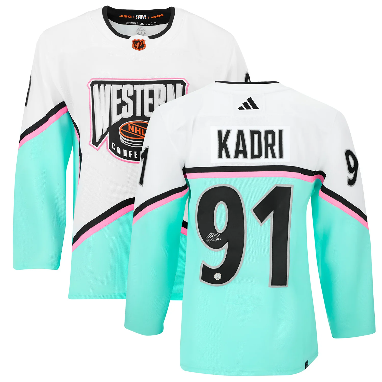 Nazem Kadri Autographed 2023 NHL All-Star Game adidas Jersey - Image 3