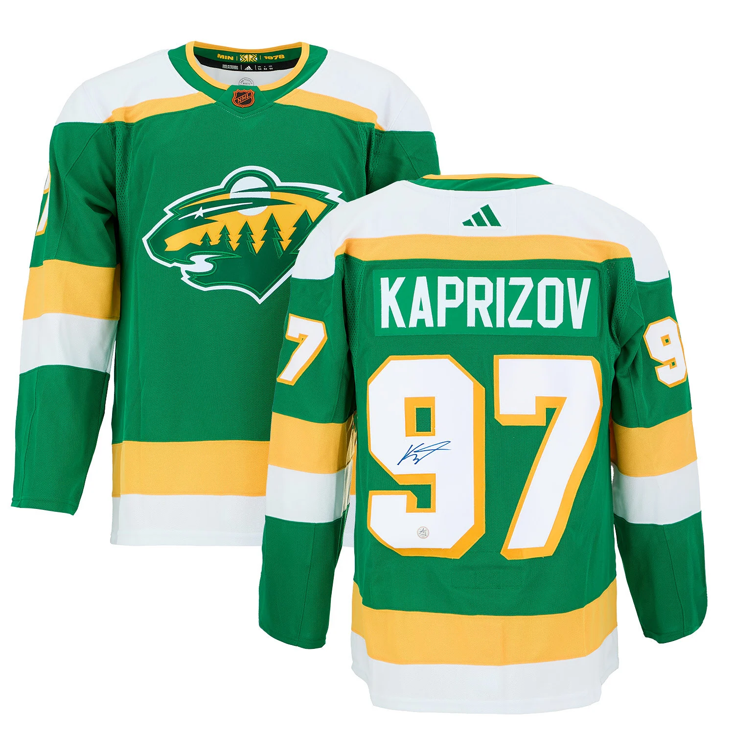 Kirill Kaprizov Signed Minnesota Wild Reverse Retro 2.0 adidas Jersey - Image 3