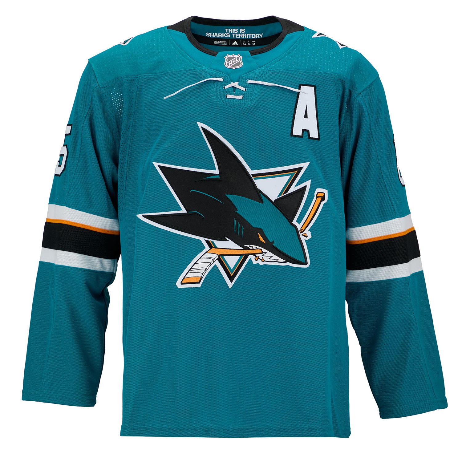 Erik Karlsson Autographed San Jose Sharks Teal adidas Jersey - Image 2